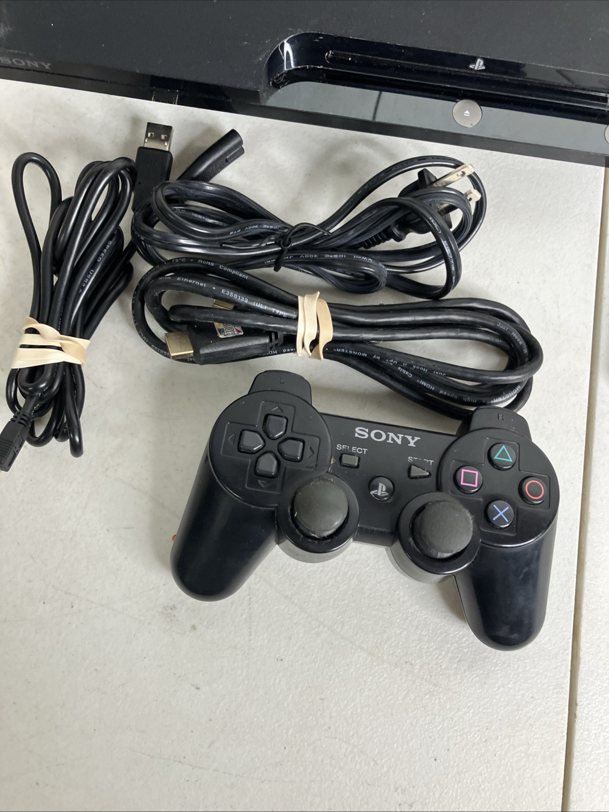 Sony PlayStation 3 Slim PS3 Model CECH-2001A Console Bundle 15 Games Infinity