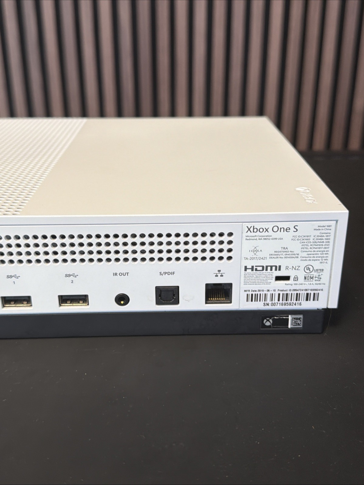 Microsoft Xbox One S Gaming System (Model 1681) 500 GB, Console Only – Tested