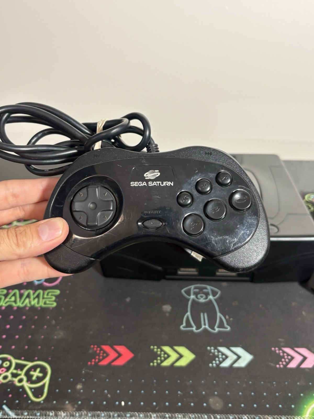 SEGA Saturn MK-80000 Black Console w/ OEM Controller Tested