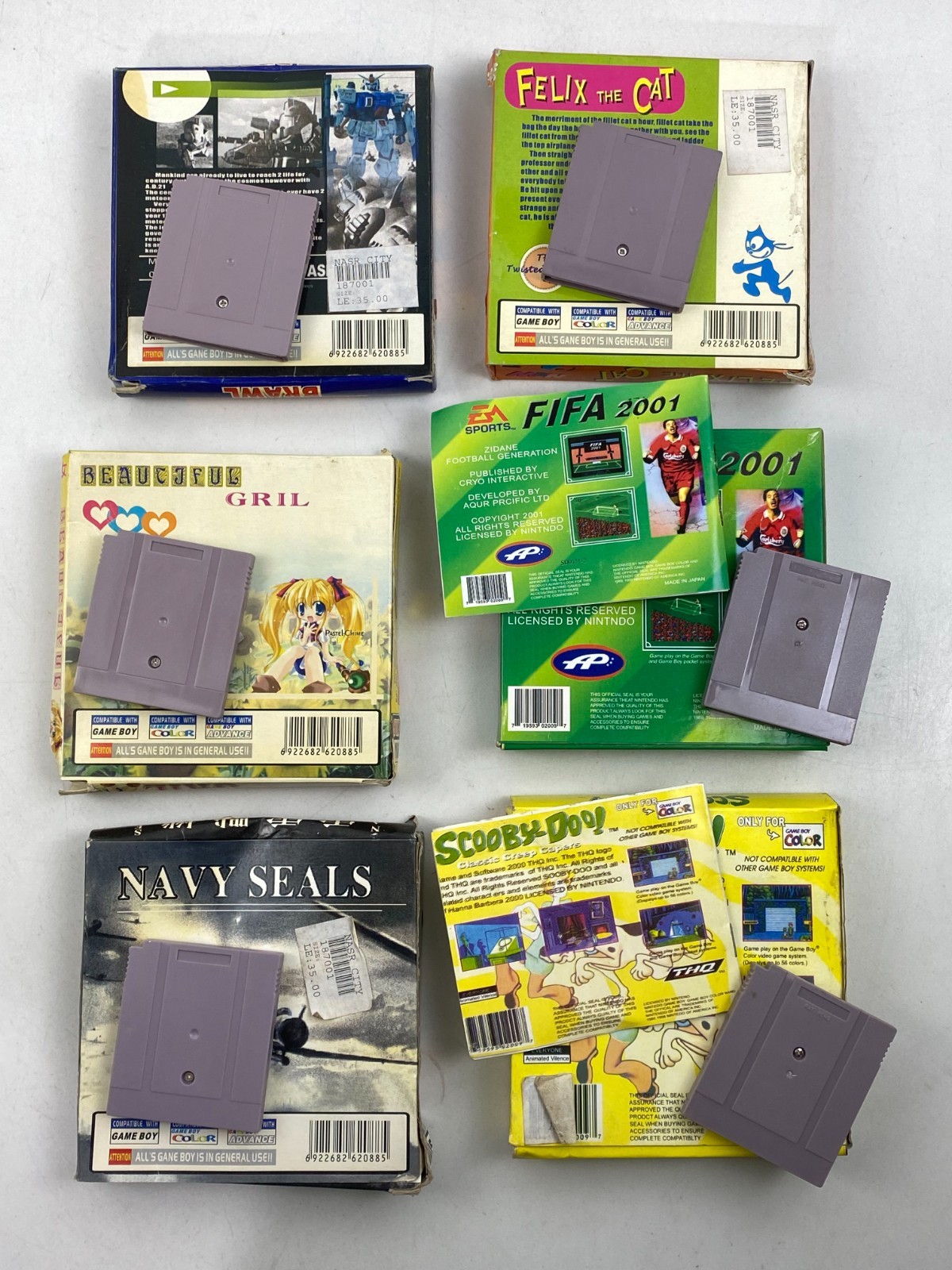 Nintendo Super Game Boy Color FELIX THE CAT Scooby-Doo! Cartridge China