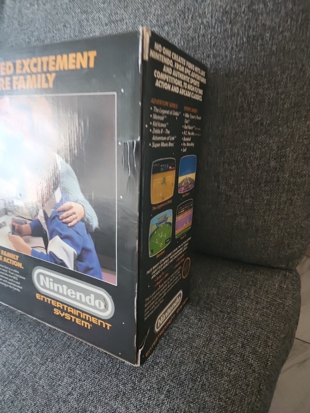 Nintendo NES Action Set Video Game System With BOX INSERTS Styrofoam Authentic