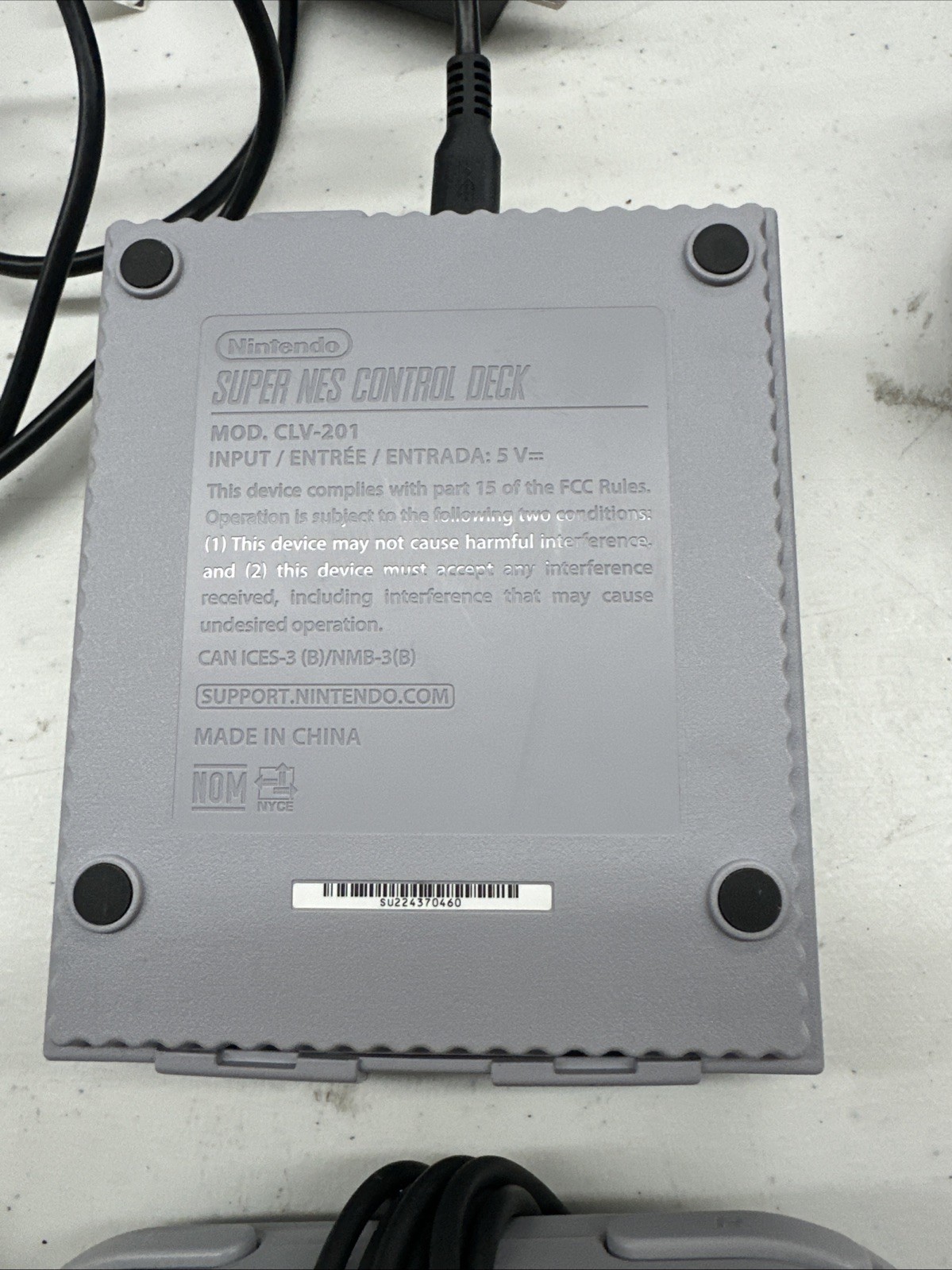 NINTENDO SUPER NES CONTROL DECK CLV-201