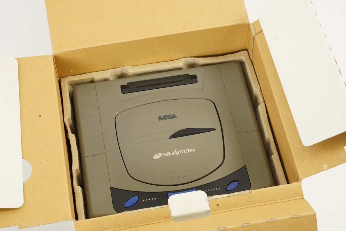 Sega Saturn GREY Console Campaign Boxed HST-3200 Tested System -NTSC-J- 50277347