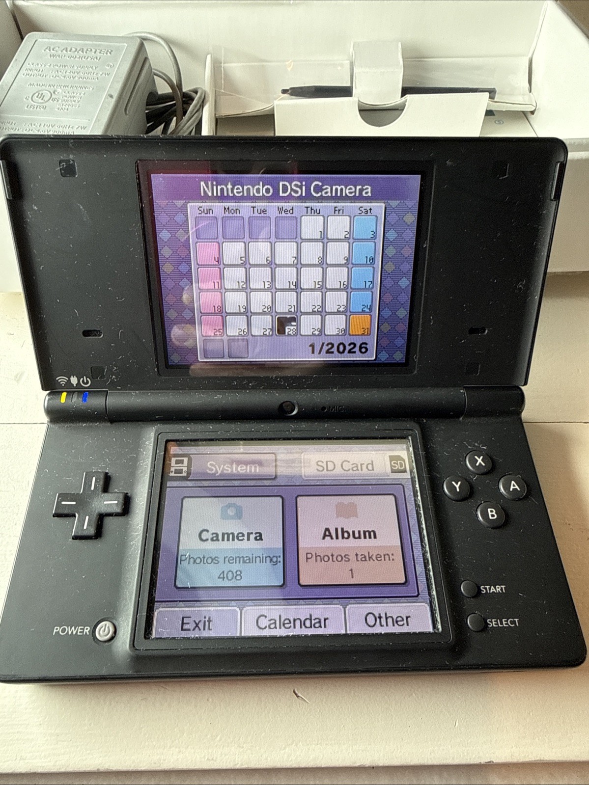 Nintendo DSi Black Handheld Console System CIB Tested Works, Original Box