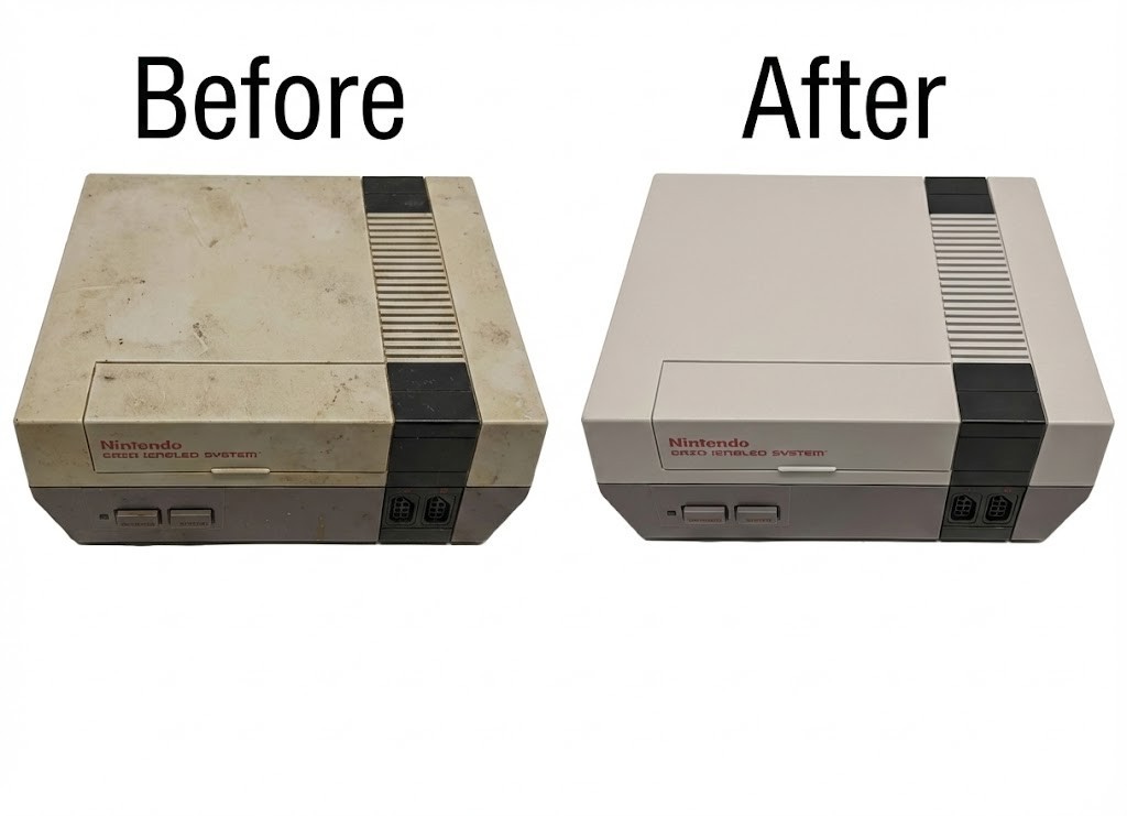 Nintendo NES Console Super Mario 3 Pack. New Caps + Regulator + POLISHED 72 Pin.