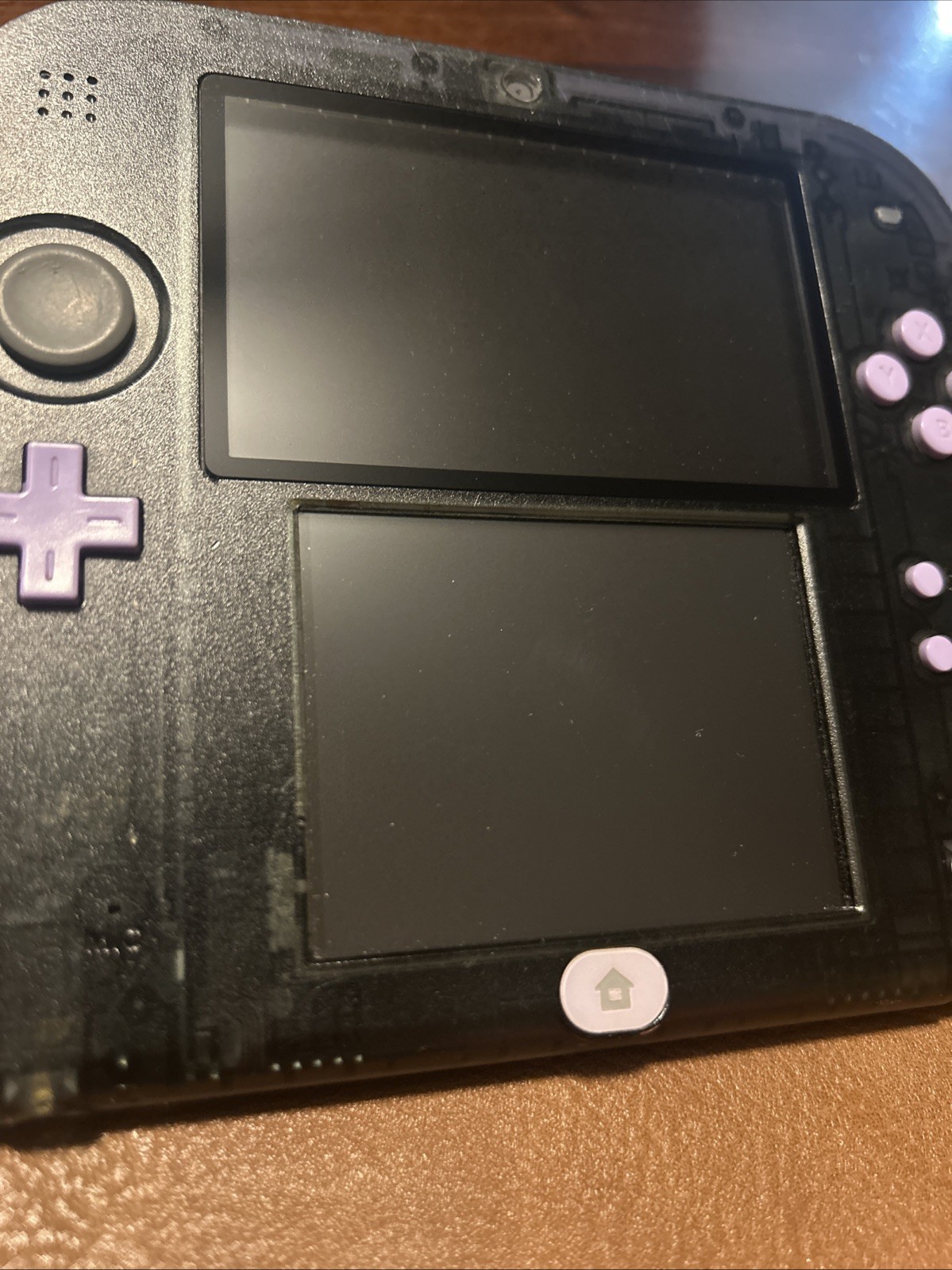 Nintendo 2DS Lavender Purple & Clear Black U/C USA Games Mariokart & Super Mario