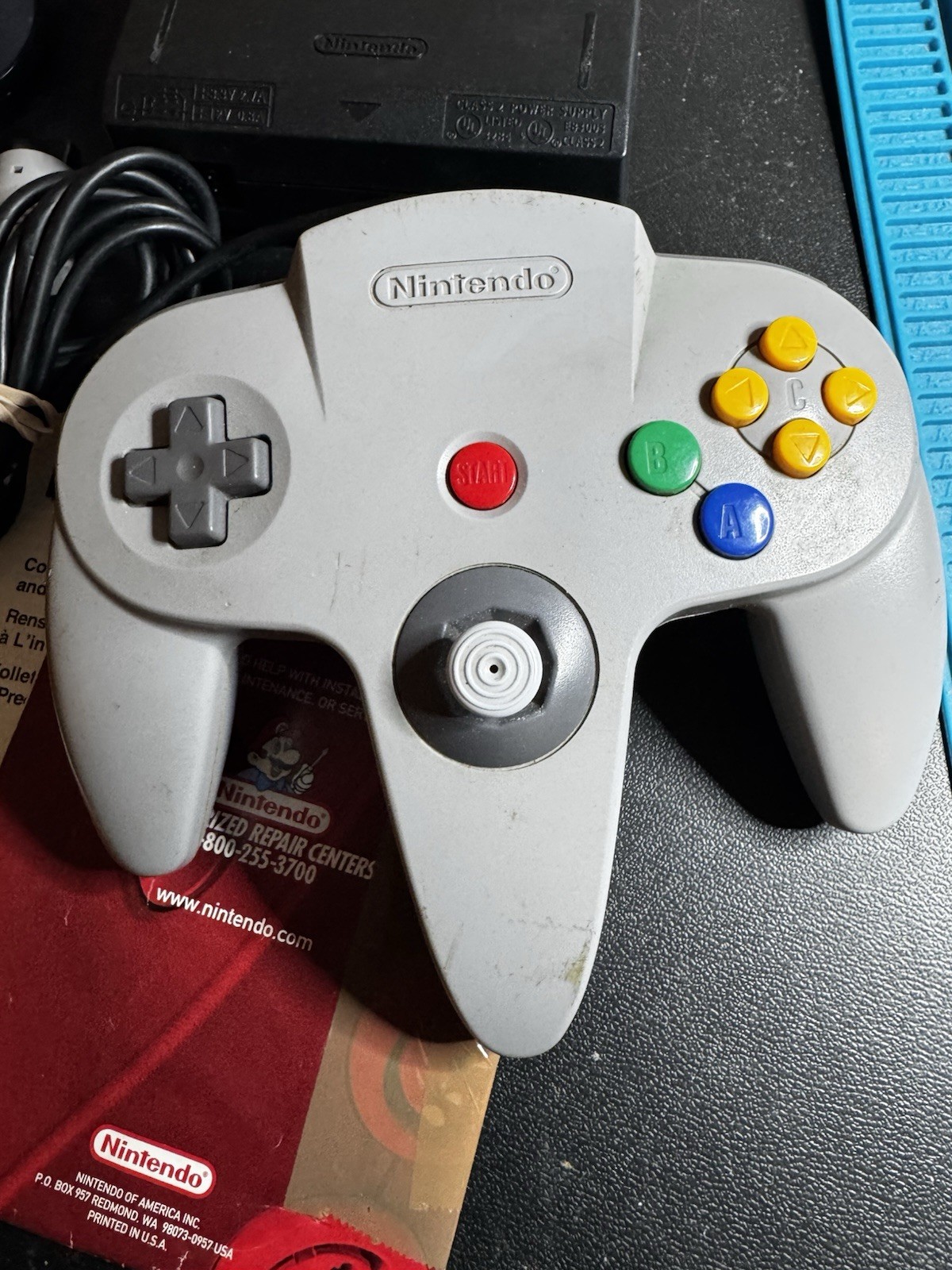 Nintendo 64 Console W/ Expansion Pak Controller 2 Games Pokemon Works Great! N64