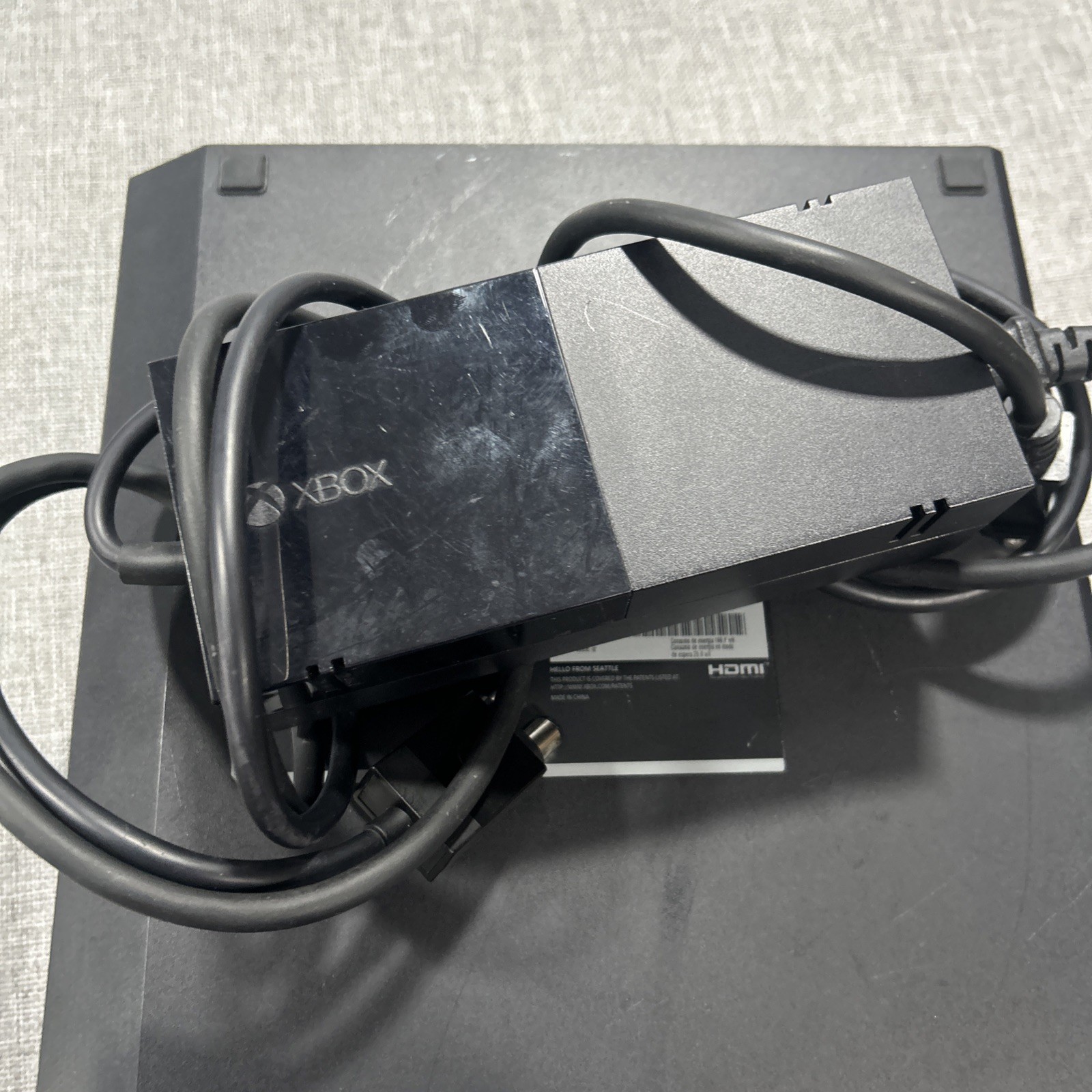 Microsoft Xbox One Console Model 1540 500GB Black w/ Power Supply For Parts