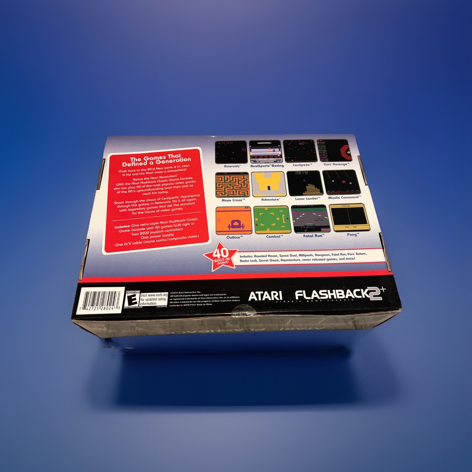 Atari Flashback Classic Game Console with 2 Controllers and 40 Retro Video Games