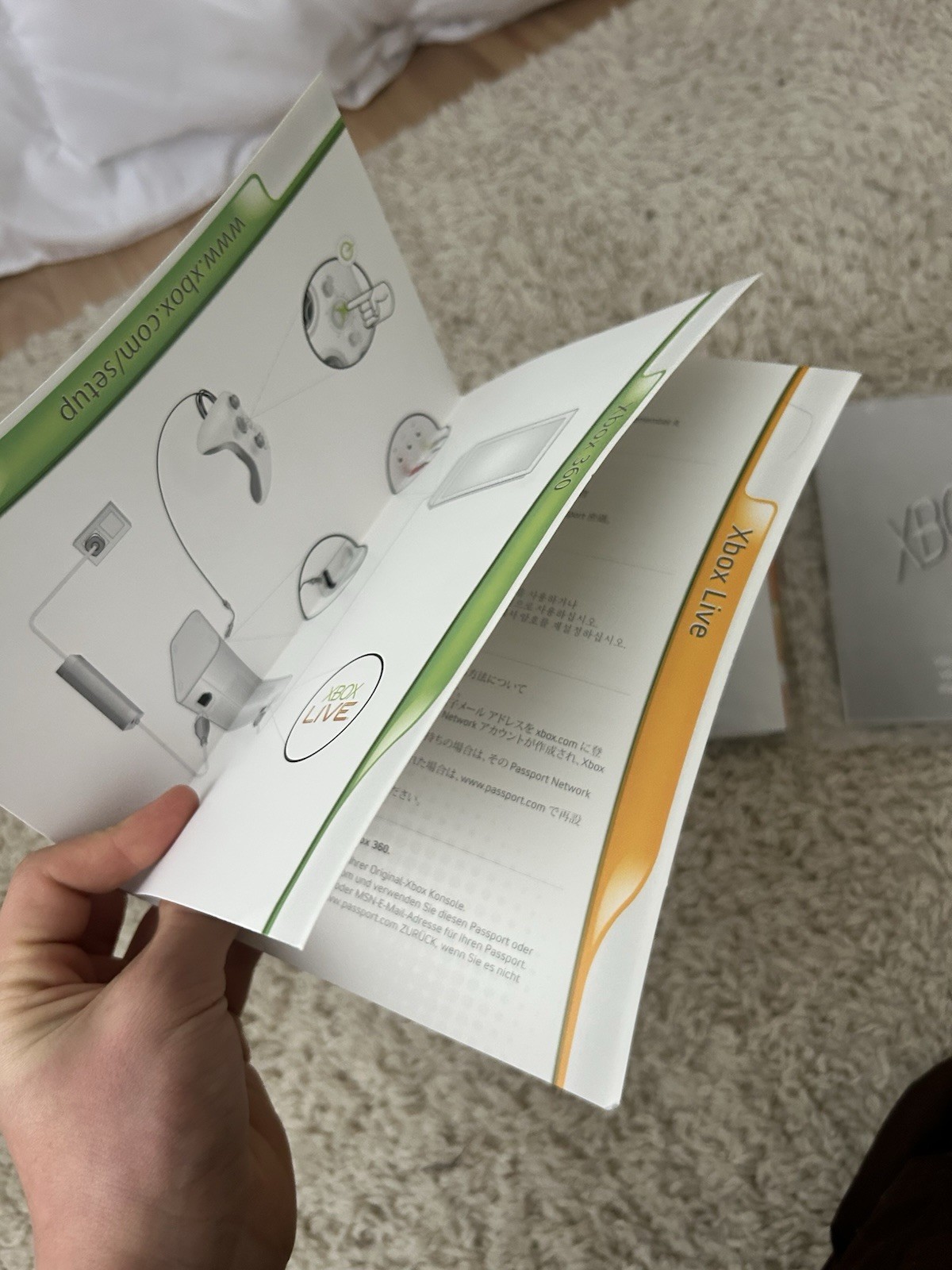Xbox 360 Core System Launch Box ONLY With Sealed Manuals RARE