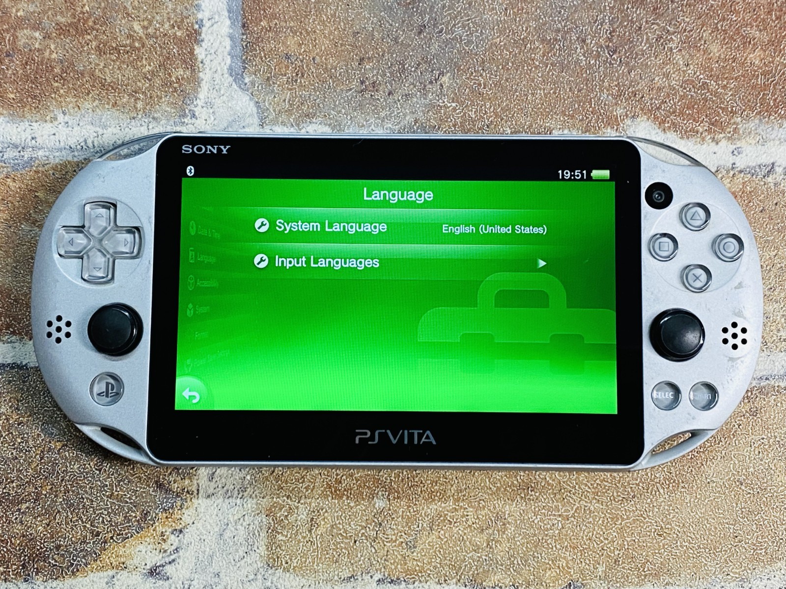 SONY PS Vita PCH-2000 ZA25 SILVER Japan PlayStation Charger 8GB Tested DDP