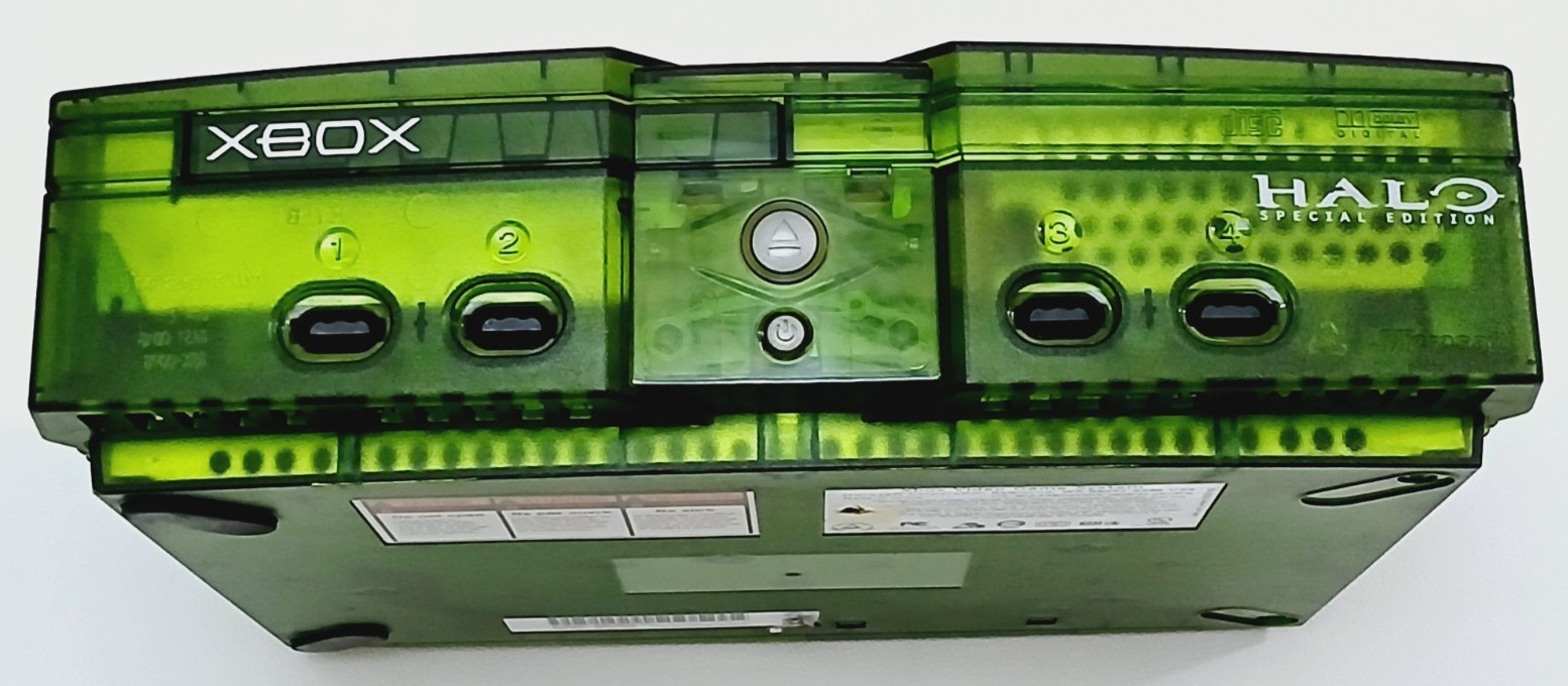 Microsoft Original Xbox Halo Special Edition Console Green – For Parts