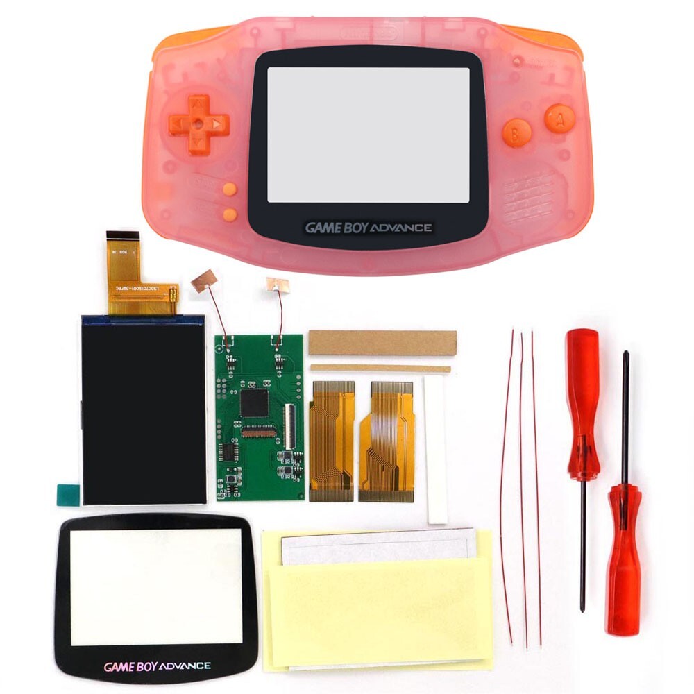 HISPEEDIDO 3.0» 720×480 Retro Pixel GameBoy Advance V5 IPS Backlight Kits+Shell