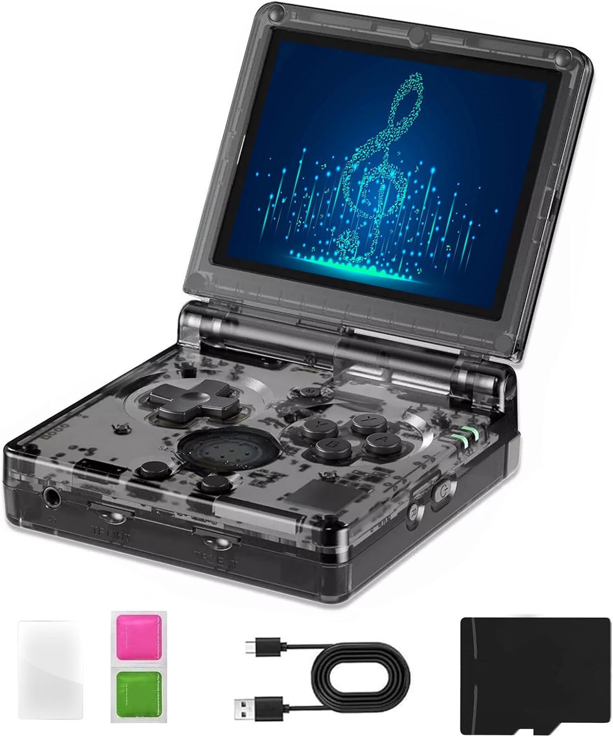 RG35XXSP FILP Retro Game Console,3.5 Inch IPS Screen 640X480,Built-In 64GB+128GB