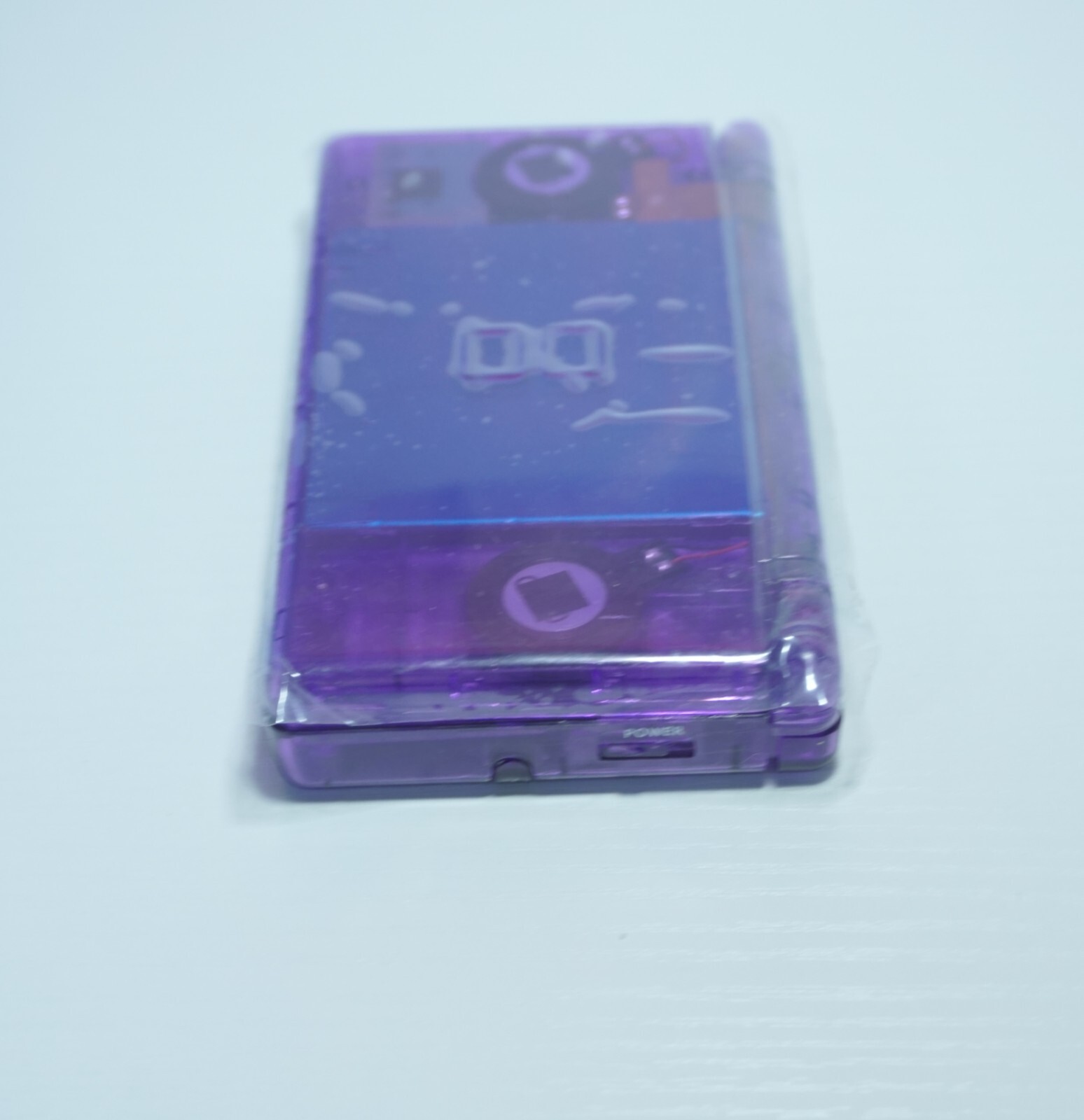 Nintendo DS Lite Transparent Clear Purple Handheld System with Charger