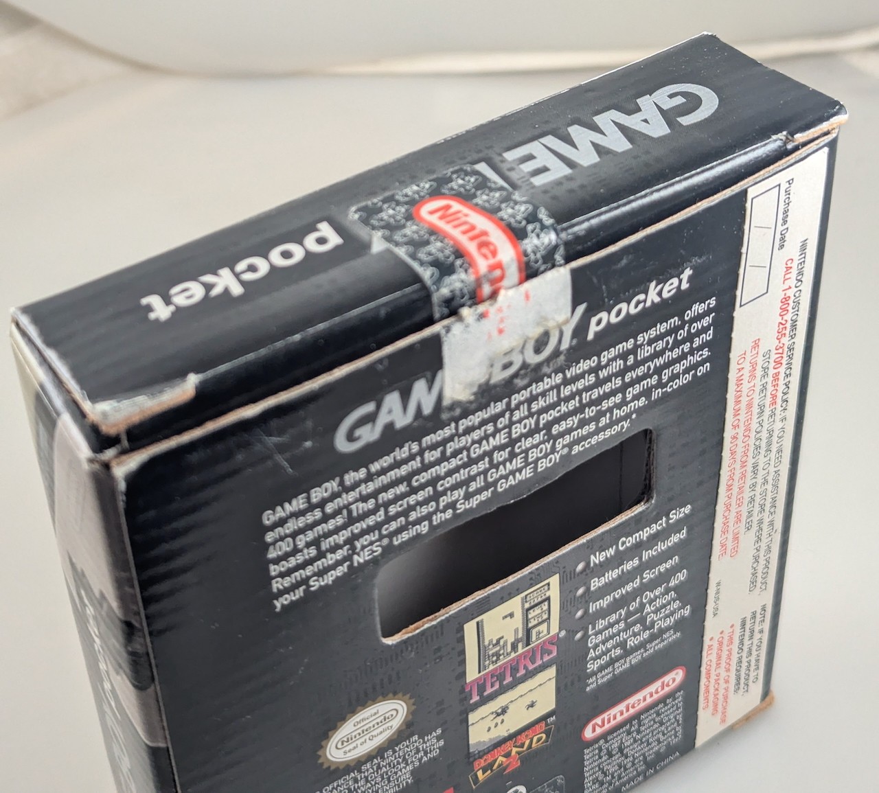 Nintendo Gameboy Pocket – Silver – w/ Box corrosion