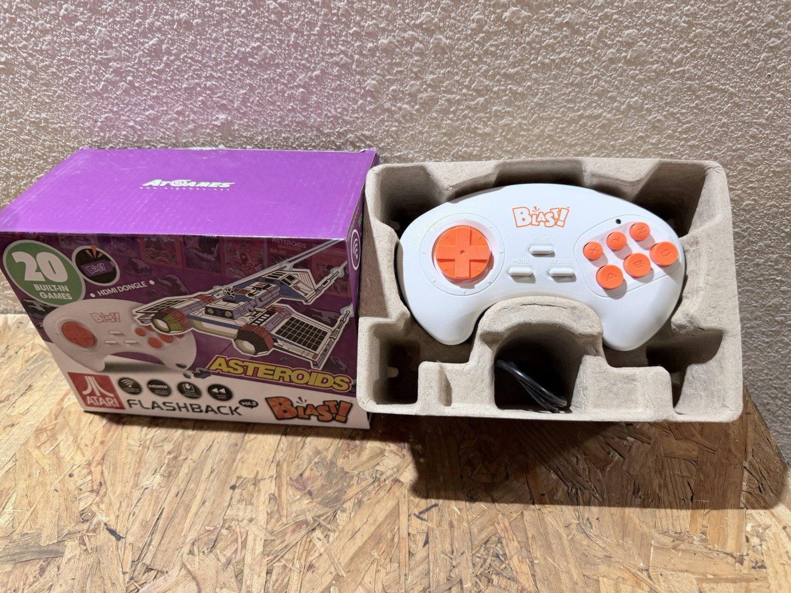 AtGames Atari Flashback Blast! Vol. 2 Retro Gaming Console – Purple