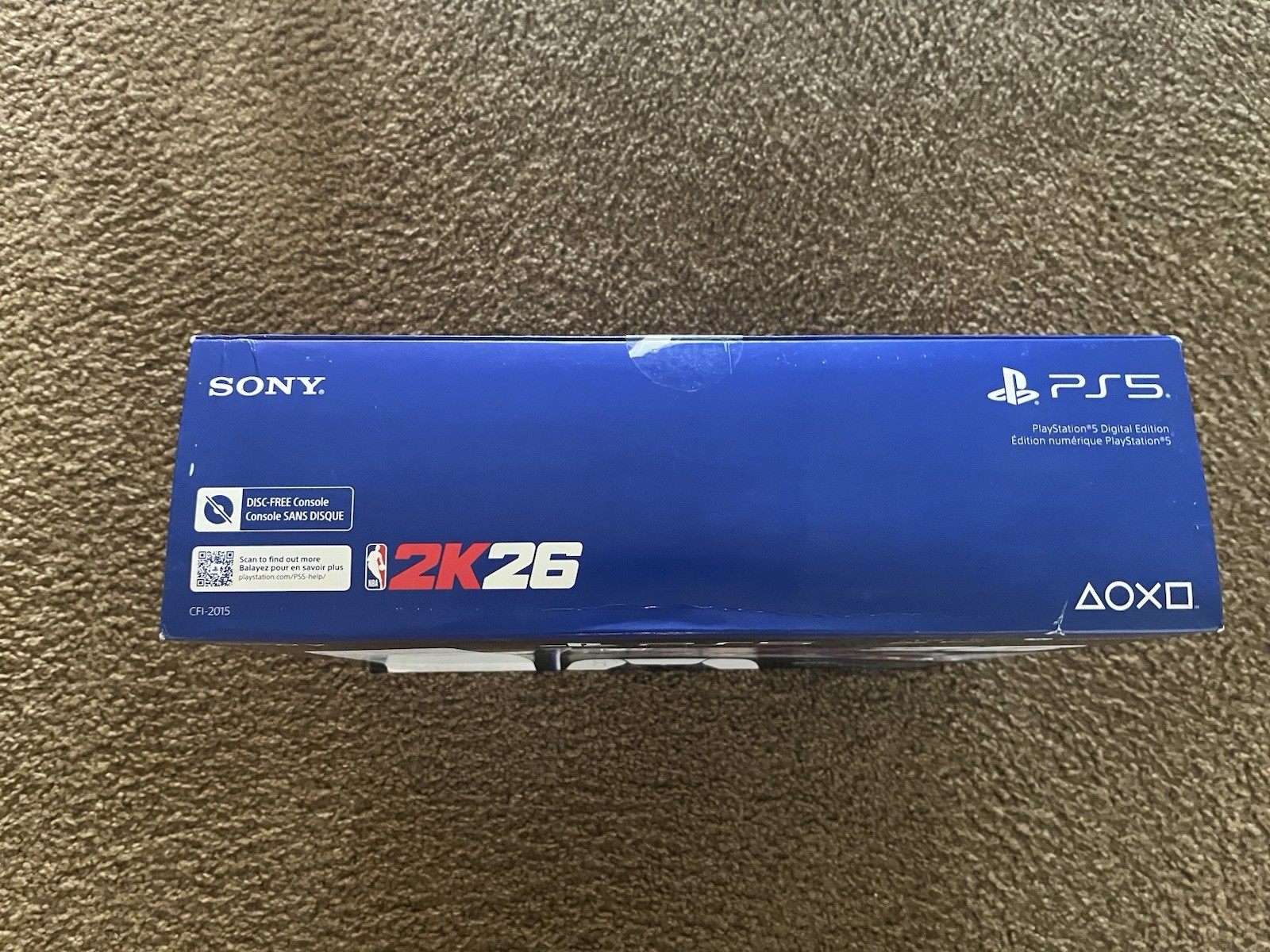 Sony PlayStation 5 Digital Edition 1TB White/Black 4K HDR HDMI NBA 2K26 CFI-2015