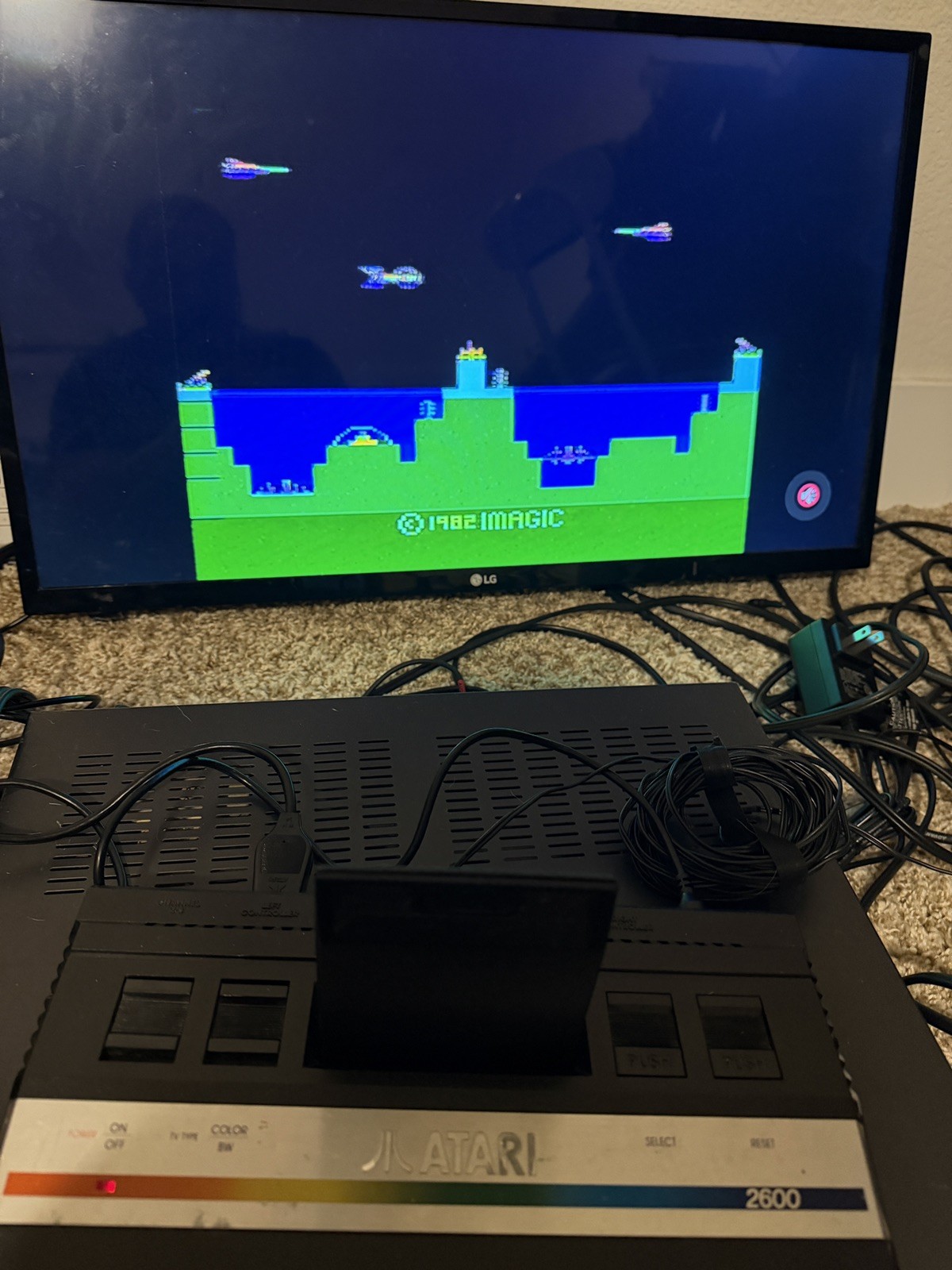 Atari 2600 Junior Console 9 Games 1 Joystick Tested