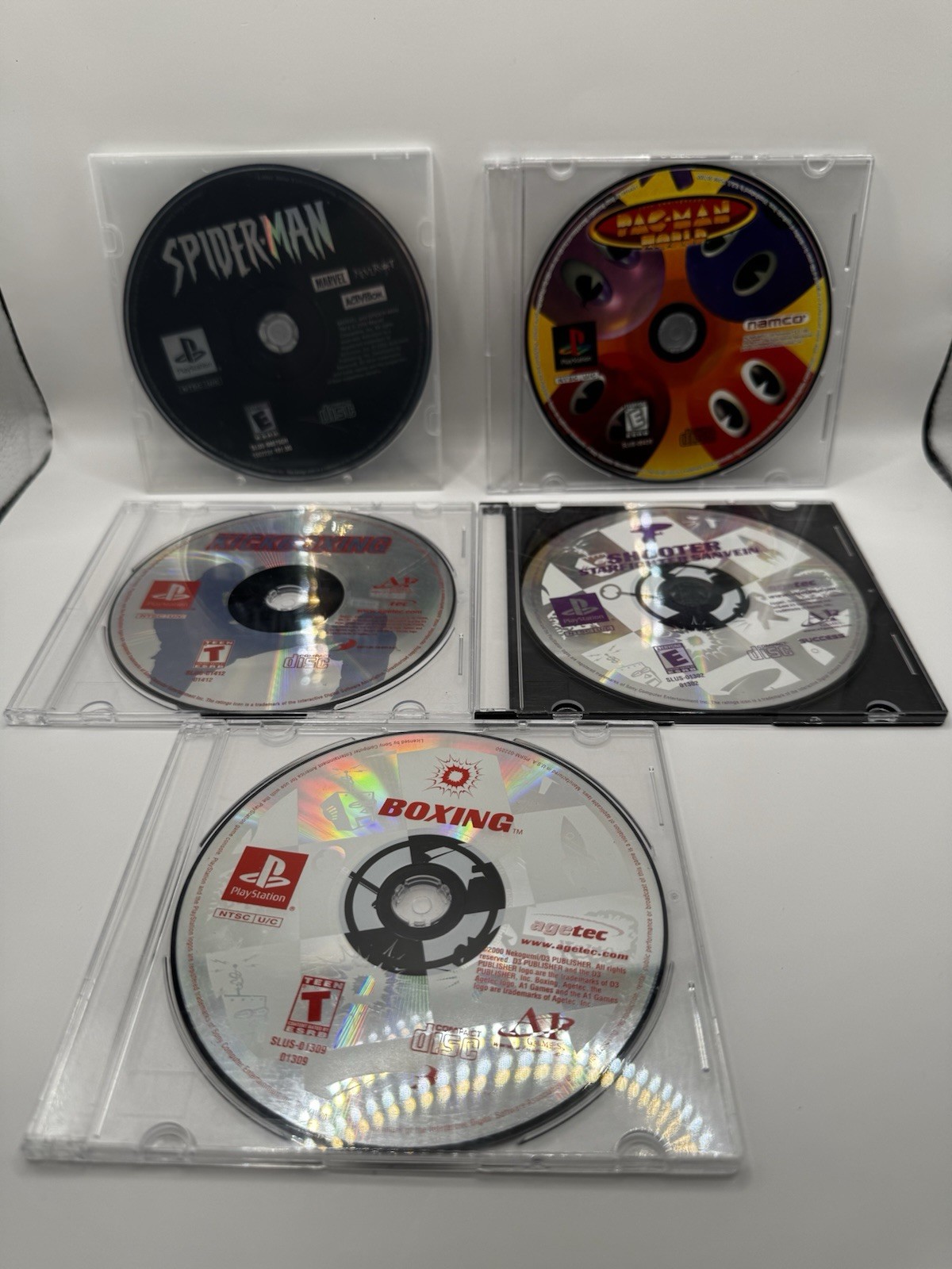 Sony Playstation 1 PS1 Slim Console Transparent Purple W/ Power & AV Cable
