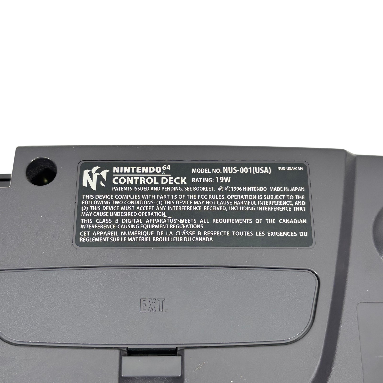 Nintendo 64 NUS-00 Classic Video Game Console