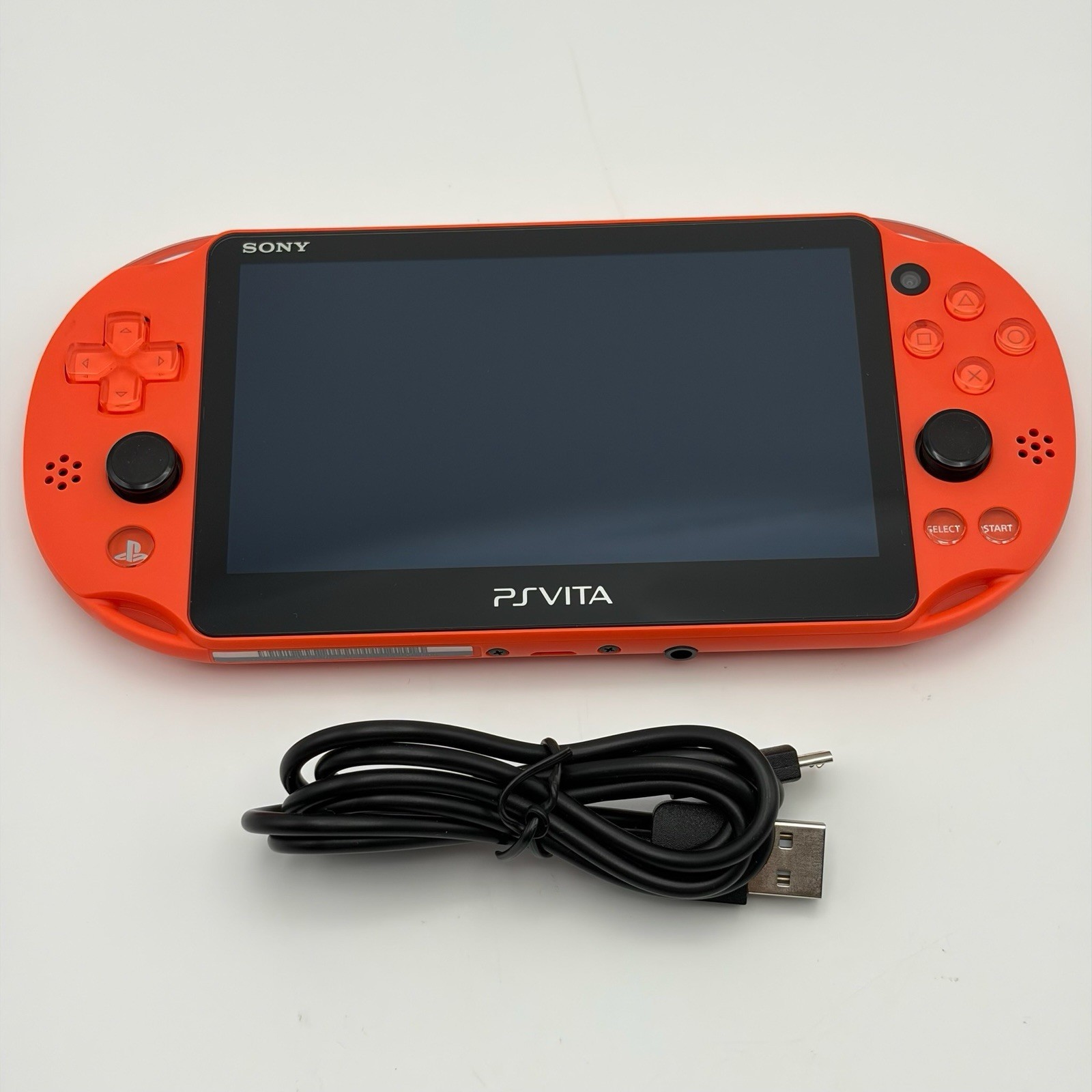 SONY PS Vita PCH-2000 Console Orange Very Good Fast Shipping No joystick drift.