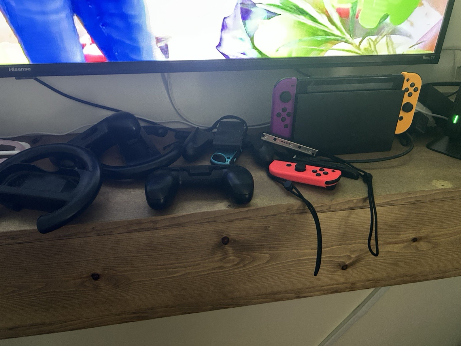 Nintendo Switch Console Black Dock, Joy-Con Purple/Yellow/Red