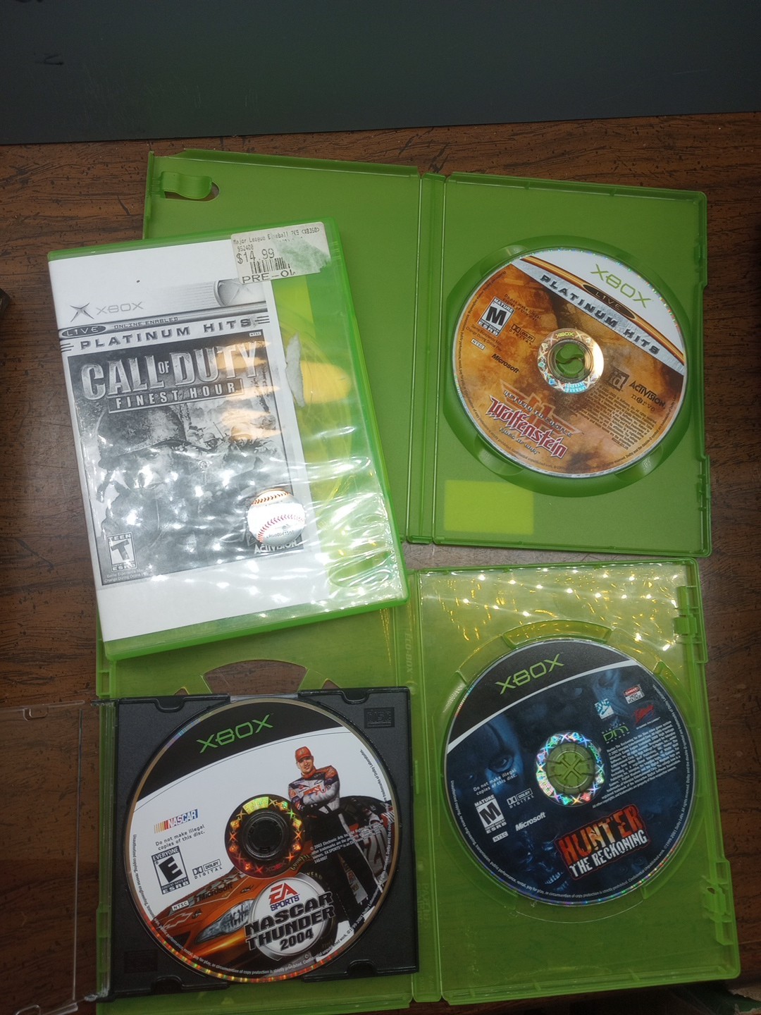 Used Original OG Xbox Console, 1 Controller, 19 games, All Cords, Plug In & Play