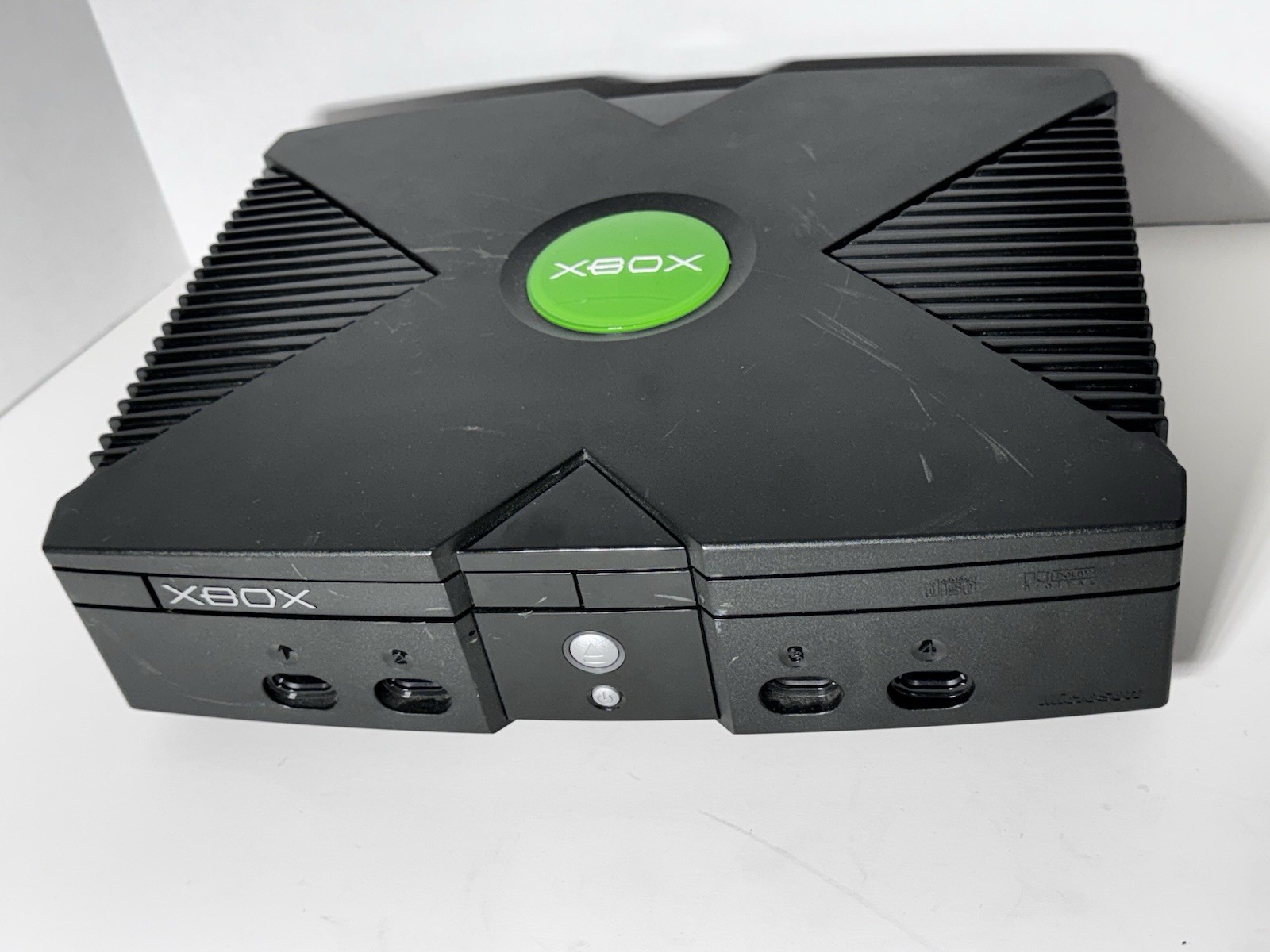 Microsoft Xbox Original Console 2 Controllers, Joystick, Wires & Games – Tested