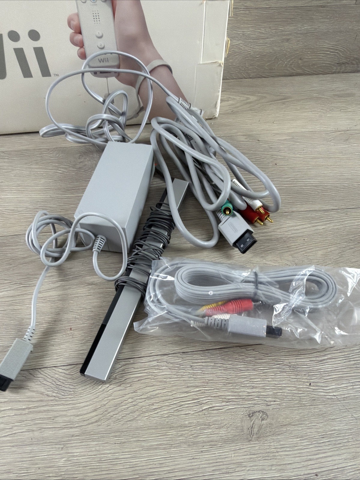 Nintendo RVL-001 Wii Console With Cords Tested And Working