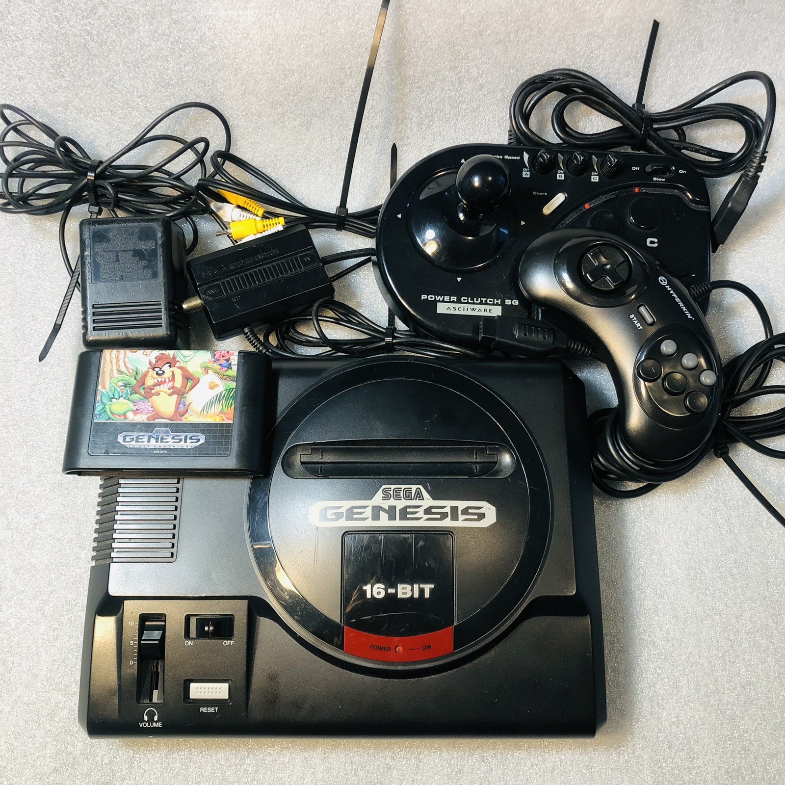 SEGA Genesis MK-1601 16-Bit Home Console Bundle w/ Controller & OEM Cable 1 game