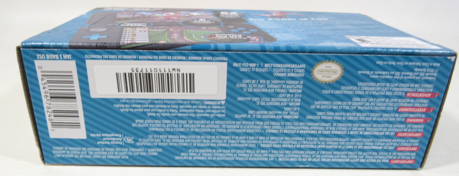 Nintendo 2DS XL Blue Handheld Console Mario Kart 7 Bundle Set – NEW