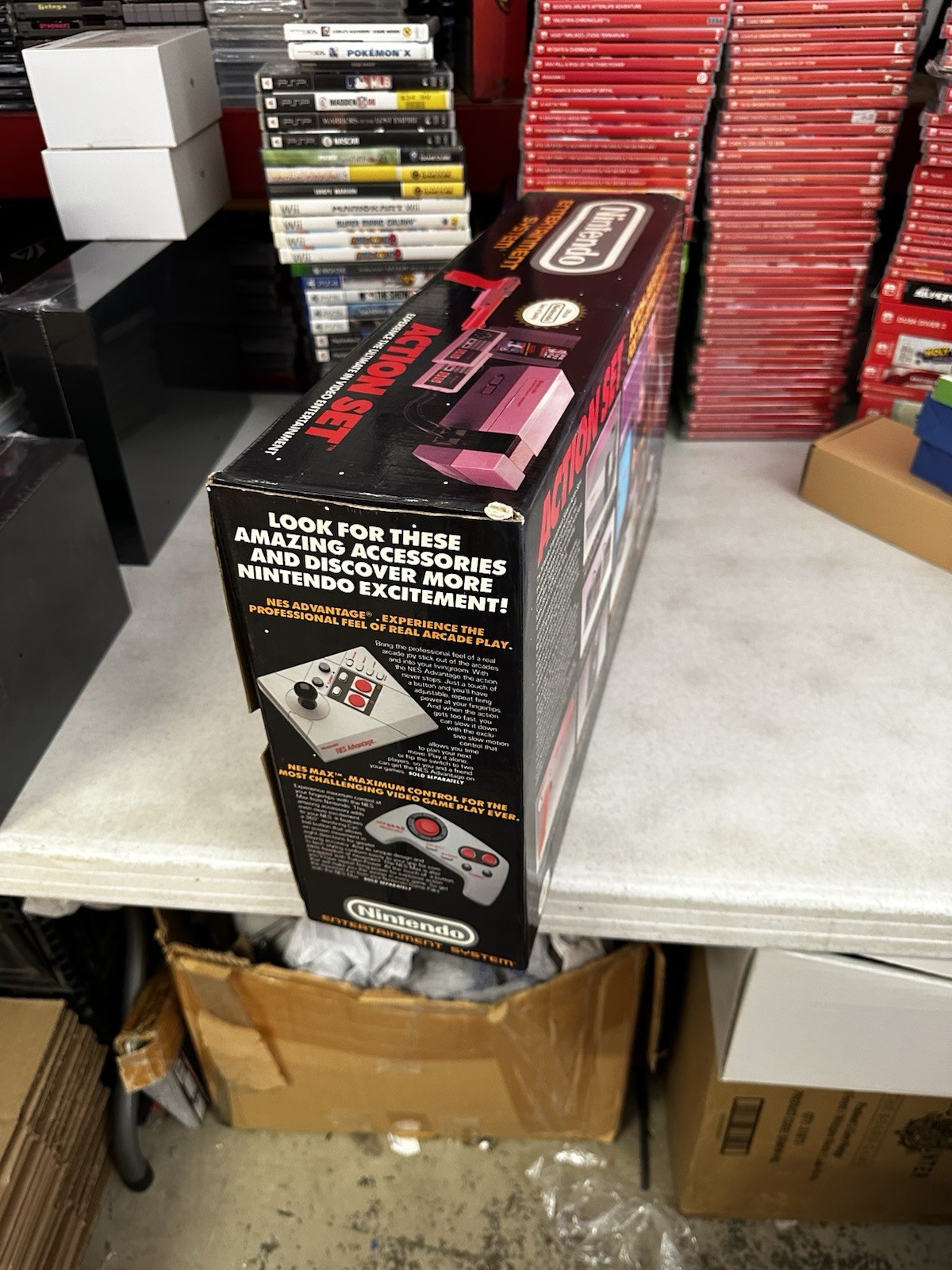 Nintendo NES Action Set Console – Complete In Box – Tested – Authentic – Clean!
