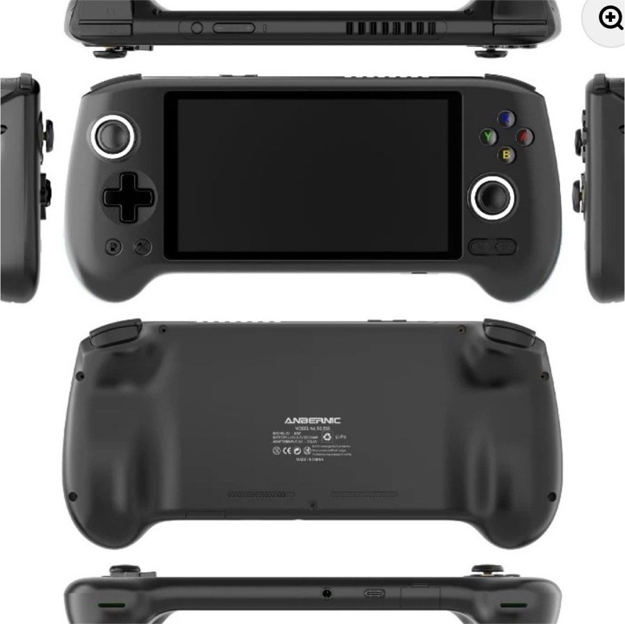 ANBERNIC RG556 Black Handheld System 128GB Android 1080p AMOLED Wi-Fi Bluetooth