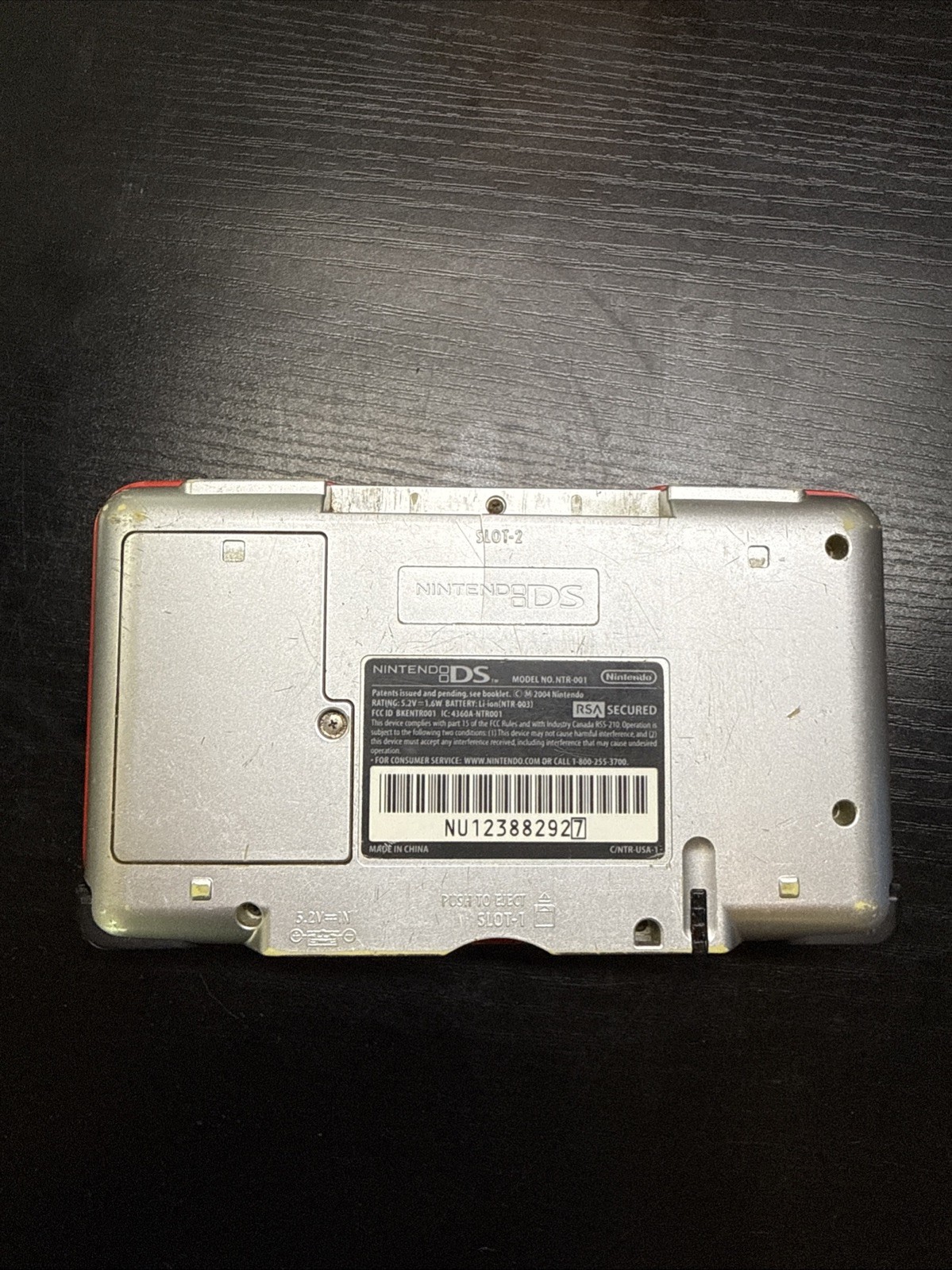 •Cosmetically Flawed/Read First•Nintendo DS Fat/Original/NTR-001 Red