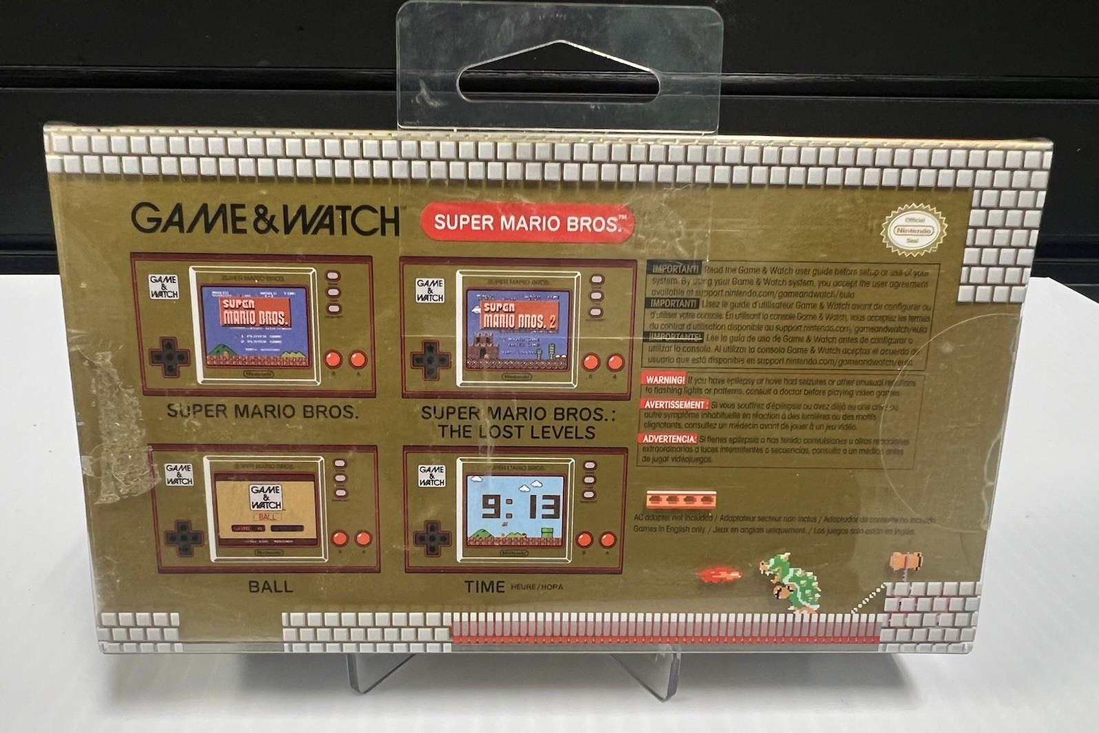 Nintendo Game & Watch: Super Mario Bros. (Box Only) preowned console not include