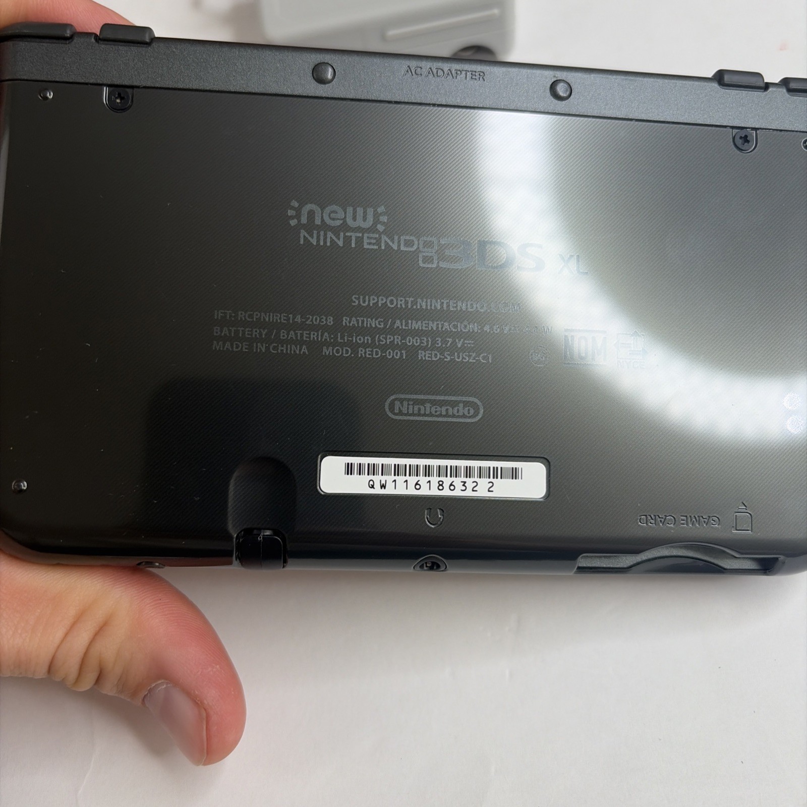Clean! New Nintendo 3DS XL Gray Black Console Charger Stylus US Version