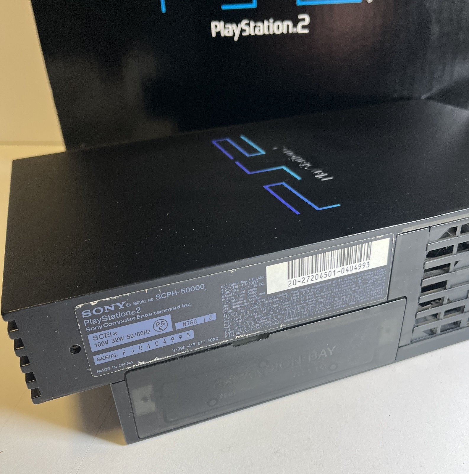 PLAYSTATION 2 MIDNIGHT BLACK CONSOLE SCPH-50000 NB JAPAN PS2 2003 TESTED