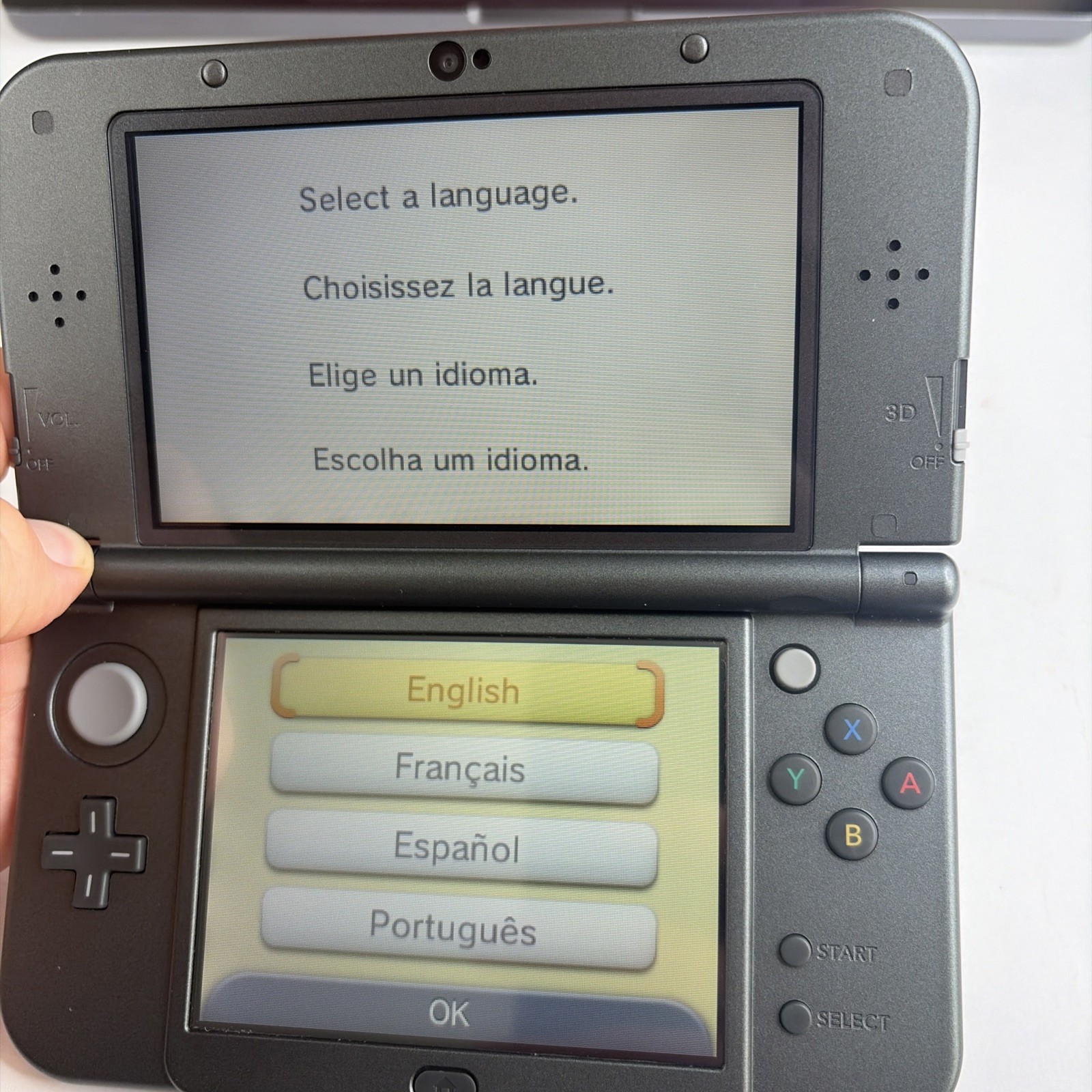 Clean! New Nintendo 3DS XL Gray Black Console Charger Stylus US Version