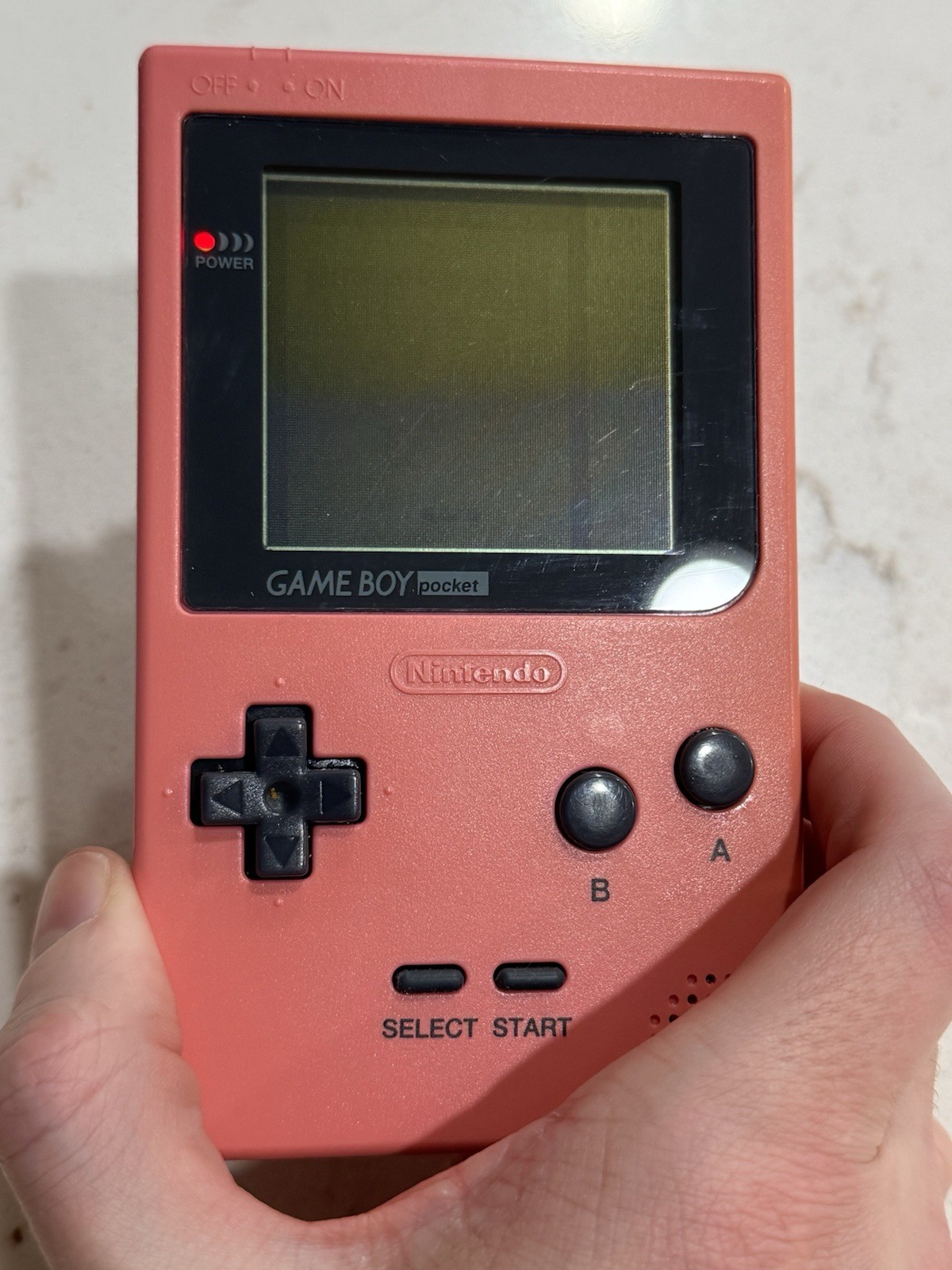 Nintendo Game Boy Pocket MGB-001 – Pink- 100% OEM – Working – Needs LCD READ