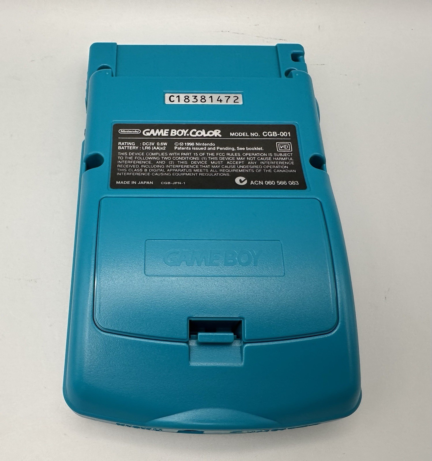 Teal Nintendo Game Boy Color Handheld Game Console – With Minty Box