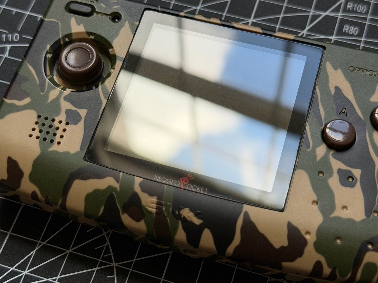 SNK NeoGeo Pocket Camouflage W/ Bivert Backlight &Box & Manual & Insert ~Prefect