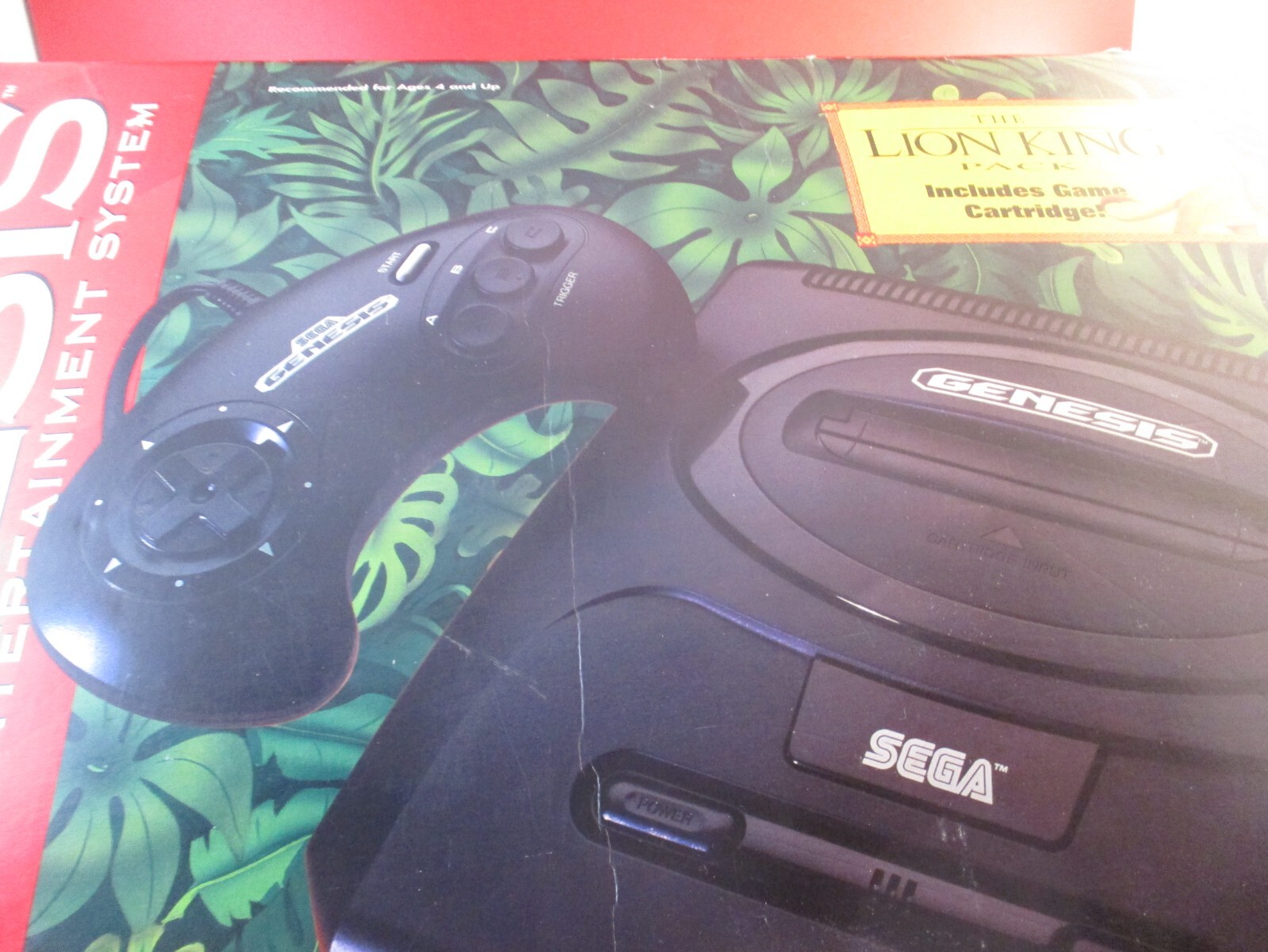 Sega Genesis Model 2 Console w/ Lion King Box, Controller, Cords, System Manual