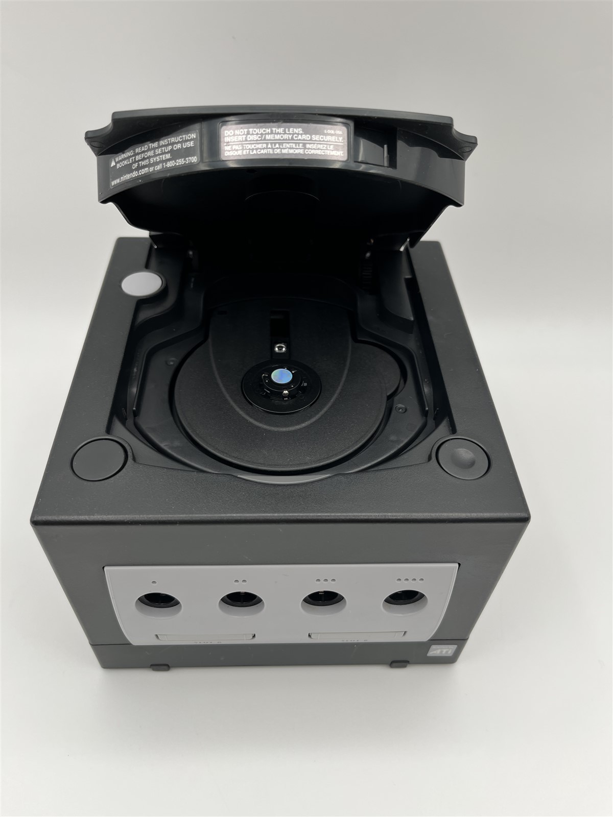 Nintendo GameCube Black Console System Bundle w/Black Controller-DOL-101-Tested