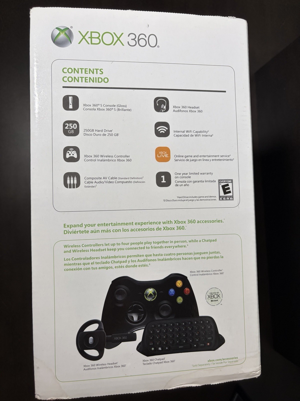Microsoft Xbox 360 Black Game Console 250GB Brand New Factory Sealed