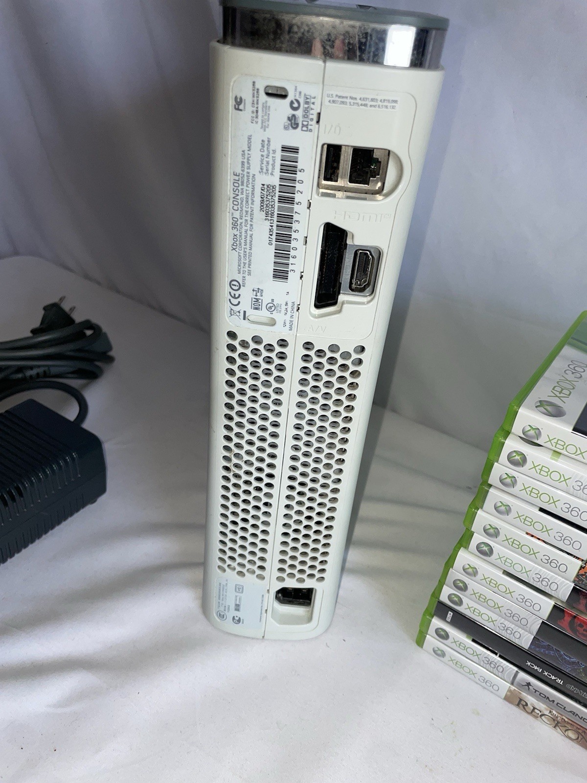 Xbox 360 Pro Launch Edition 250GB White Console Lot