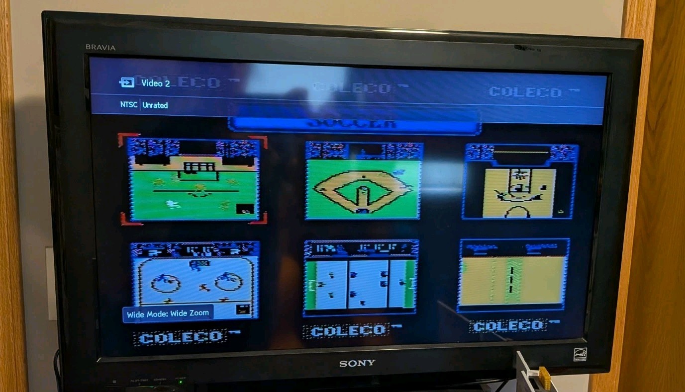 2005 Coleco Plug & Play-Video Game System 6 Built-In Games! Open box- Working!