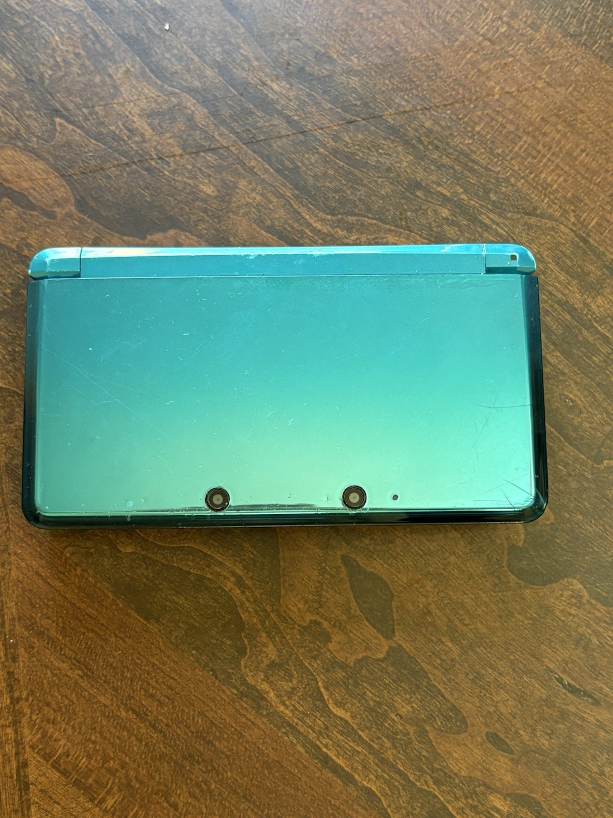 Nintendo 3DS Aqua Blue Handheld Console System CTR-001 Tested Heavy Wear/Scratch
