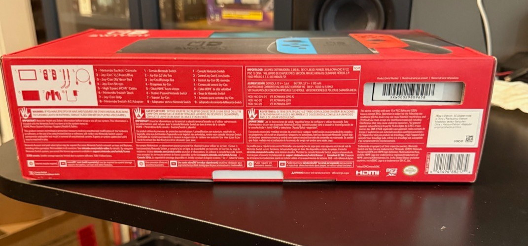 Nintendo Switch 32GB Handheld Console – Neon Red/Neon Blue BRAND NEW