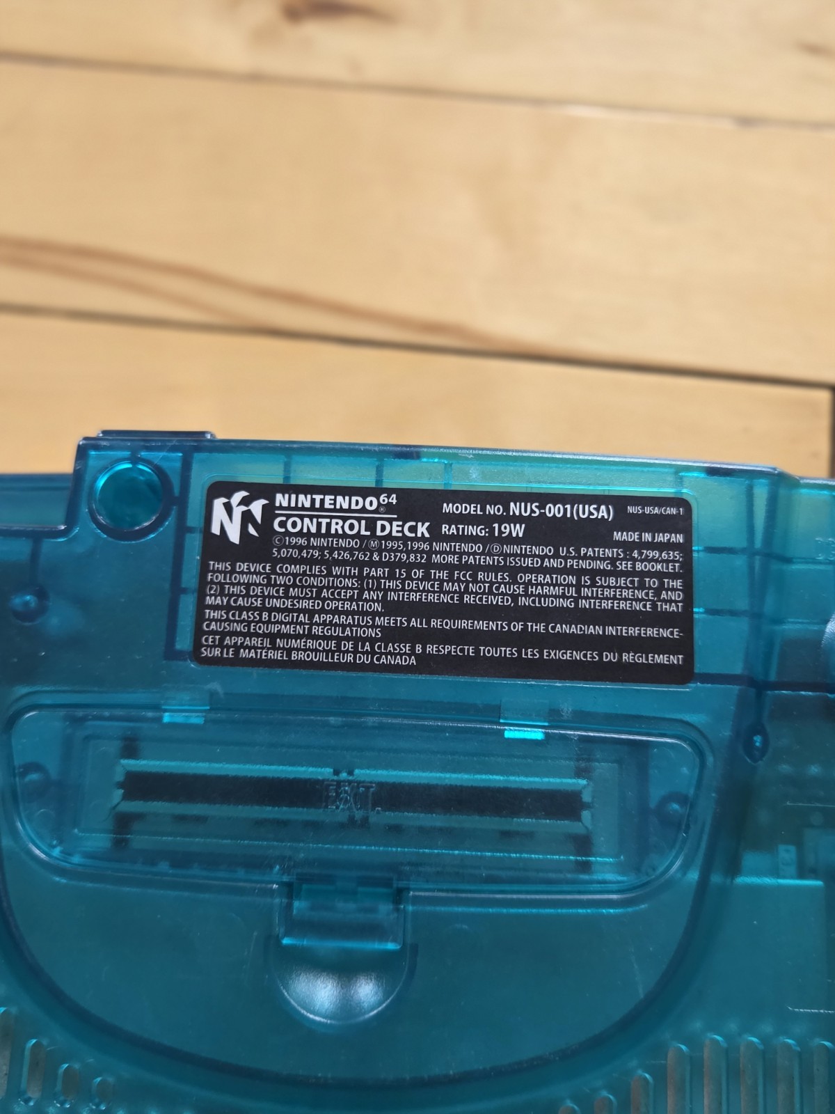 Nintendo 64 N64 Funtastic Ice Blue Console w/ OEM Controller only